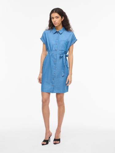 VINORI S/S SHIRT DRESS - NOOS 38 Normal geschnitten - Medium Blue Denim