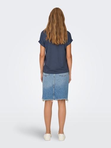ONLMOSTER S/S O-NECK TOP NOOS JRS Blau L