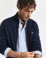 Casual Cotton Strickjacke mit Reißverschluss XXXL - Evening Blue