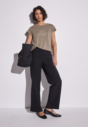 Shirt mit Wording Braun 38