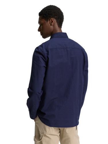 Oxford Hemd mit Logo-Stickerei L Regular Fit - Dark Blueberry