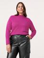 Feinstrick Pullover mit Turtleneck 54 Figurumspielend - Amazing Pink