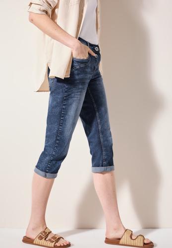 3/4 Jeans 27/3/4 Hosen - Mid Blue Used Wash