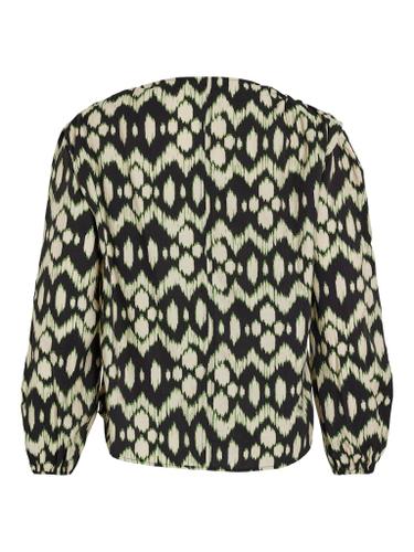 VIKALLILA GRY V-NECK L/S SHIRT Schwarz 38