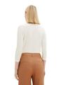 Basic Longsleeve mit 3/4-Arm aus Baumwolle L Regular Fit - Whisper White