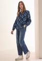 Bedruckte Bluse L - Universal Blue