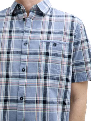 Regular Fit Kurzarmhemd mit Karomuster XXL Regular Fit - Blue Multicol Check