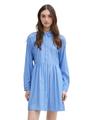 Mini-Blusenkleid mit Streifenmuster XS Regular Fit - Mid Blue White Stripe