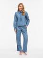 VICONGA L/S BOW DENIM SHIRT 36 Normal geschnitten - Light Blue Denim