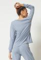 Skiny Damen Shirt langarm Night In Mix & Match Blau 40