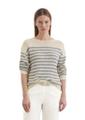 Gestreifter Pullover loose Mehrfarbig S
