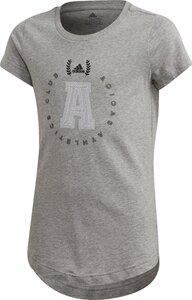 adidas Mädchen adidas Athletics Club Grafik T-Shirt 128 in Grau