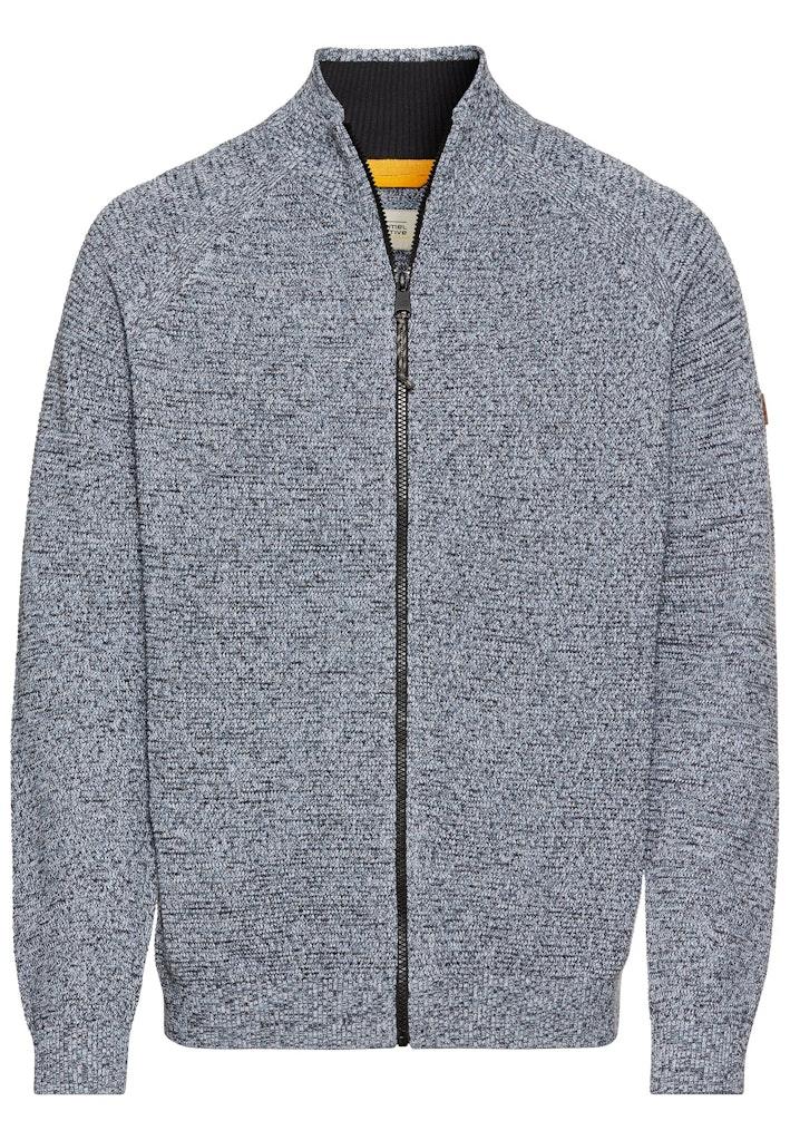 Strickjacke aus Baumwolle Blau M