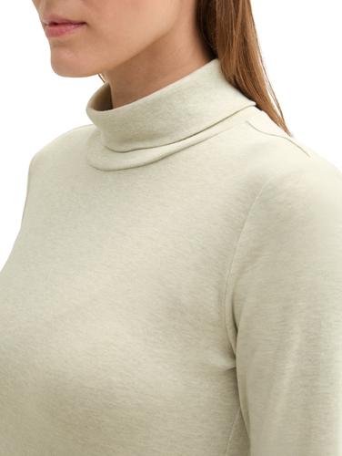 Langarmshirt mit Rollkragen XXXL Regular Fit - Pure Sage Melange