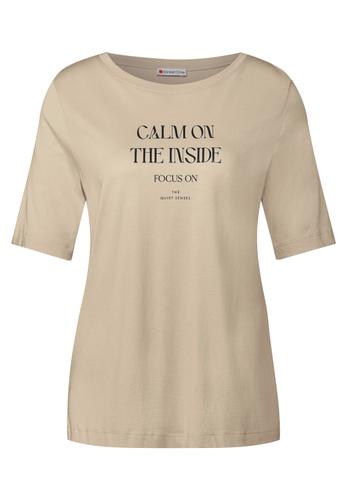 Softes Shirt mit Wording Beige 44