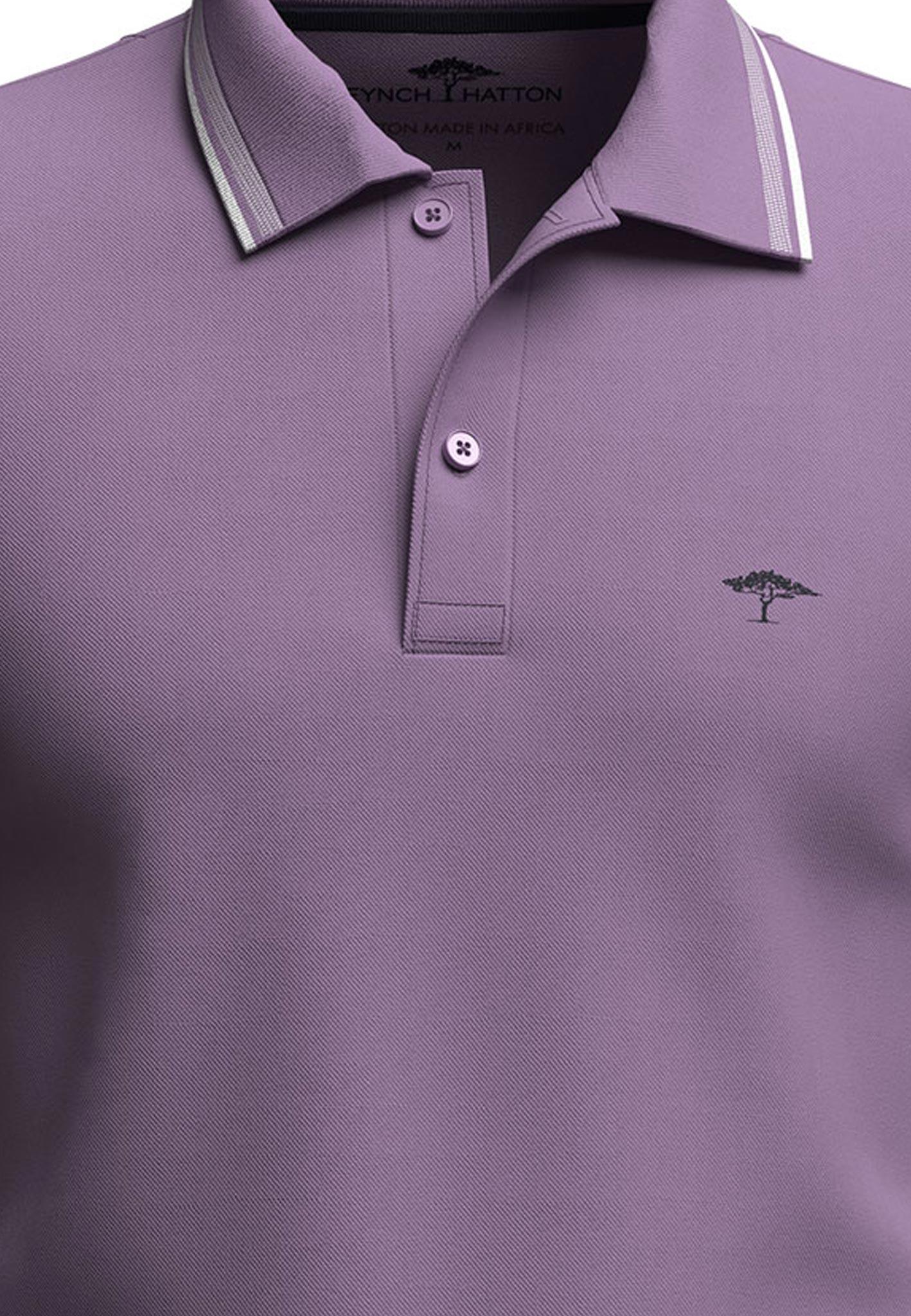 Polo, contrast tipping M Casual Fit - Light Purple