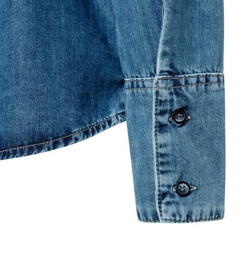 MAC JEANS - OVER SHIRT, Fluid tencel L/OL - Blau
