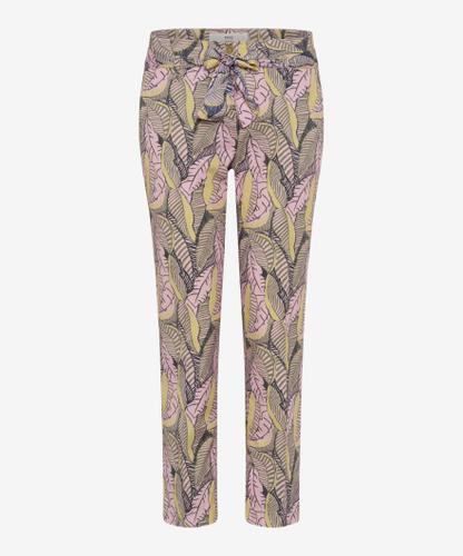 Style Mel S 38 Flatfronthose, Damenhose, Reißverschluss, Mit Bindegürtel, Konischer Beinverlauf, Normale Leibhöhe, Relaxed Fit, Schmale Fußweite - Sea Shell