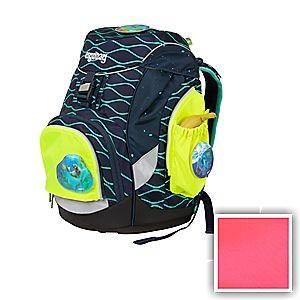 Ergobag 3-tlg. Sicherheitsset mit Seitentaschen für Pack, Cubo und Cubo Light Pink