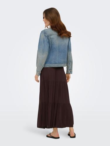 ONLMIKKA LONG SKIRT WVN NOOS M - Black Coffee