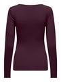ONLEA L/S 2-WAY DEEP NECK TOP JRS NOOS M Normal geschnitten - Winetasting
