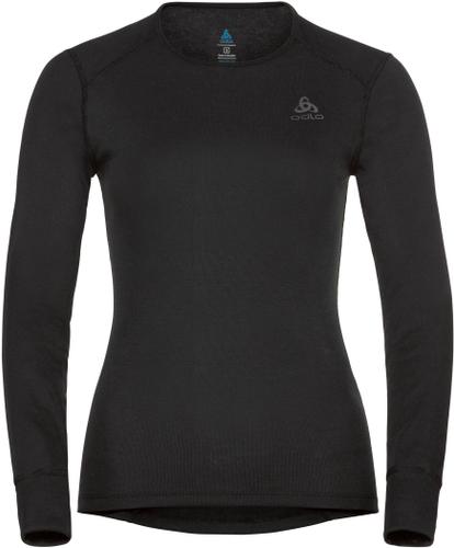ODLO Damen Langarm Shirt BL TOP crew neck l/s ACTIVE WARM ECO M in Schwarz