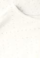 T-Shirt mit Lochmuster L - Vanilla White