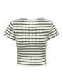 ONLEVA STRIPE S/S TOP CS JRS XS Normal geschnitten - Cloud Dancer