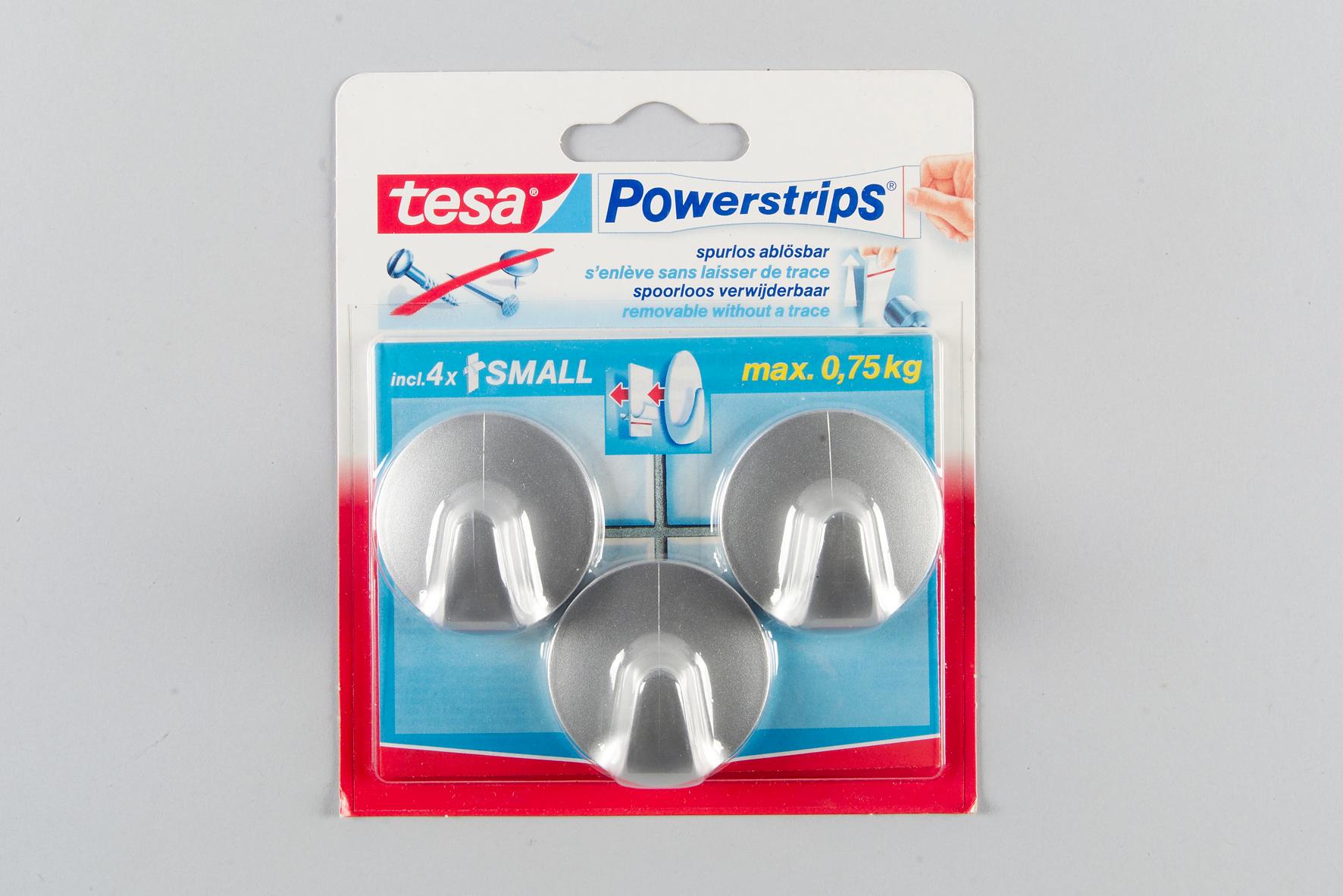 Powerstrips Haken small chrom