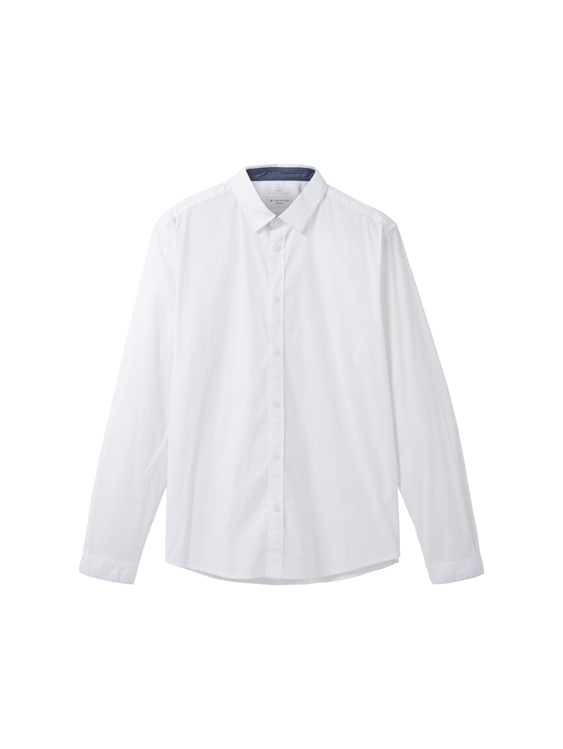 Hemd mit Kentkragen S Regular Fit - White