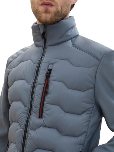 Hybrid Jacke mit Stehkragen XXXL Regular Fit - Stormy Teal