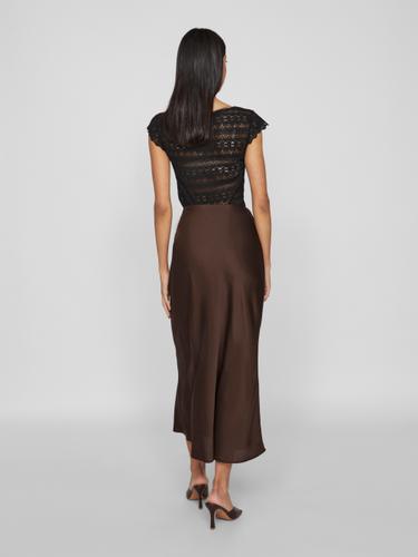 VIELLETTE HW MIDI SKIRT - NOOS 36 - Coffee Bean