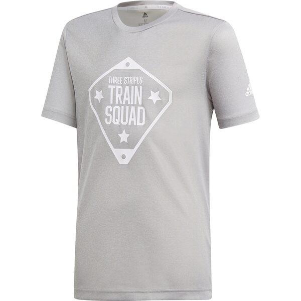 ADIDAS Kinder T-Shirt Train Squad 140 in Silber