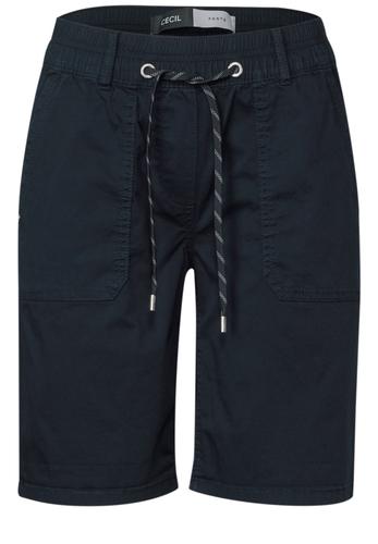 Twill Shorts im Washed-Look XL - Universal Blue