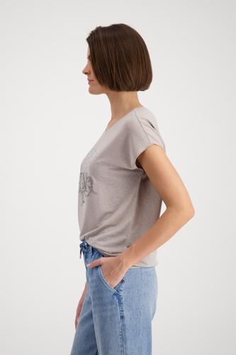 Shirt mit Cap-Print 42 - Warm Sand