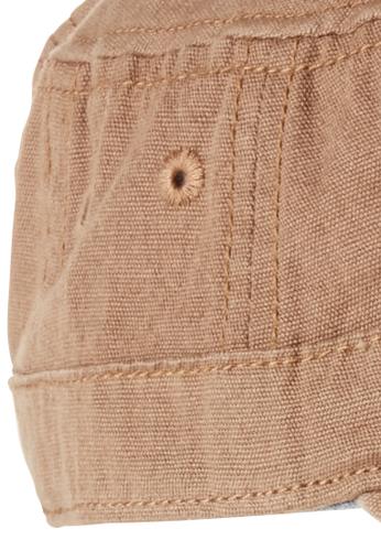 Military Cap aus reiner Baumwolle OS - Sepia Brown