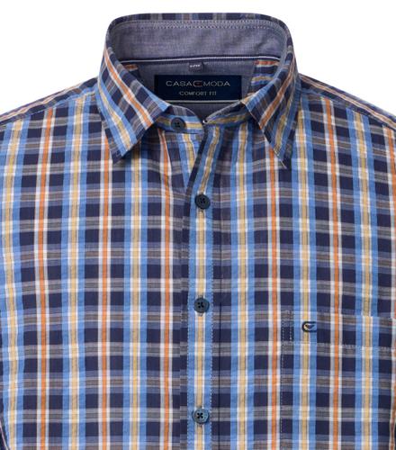 Freizeithemd Kurzarm 3XL Comfort Fit - Blau
