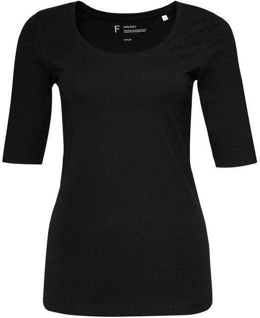 OPUS Kurzarmshirt »Daily F« im Basic-Look - Schwarz / 36