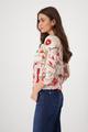 Bluse mit Polaroid-Print 36 - Red Gemustert