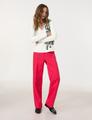 Langarmshirt mit Print 46 Figurumspielend - Offwhite Gemustert