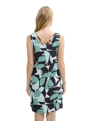 Kleid aus Viskose 36 Regular Fit - Green Dots And Shapes Design