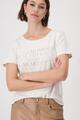 T-Shirt mit Strasssteinen 44 - Creamy Beige