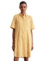 Print-Hemdblusenkleid relaxed 36 Relaxed Fit - Multi/ Golden Yellow
