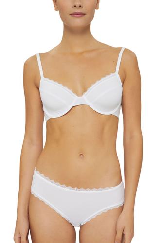 Recycelt: unwattierter Bügel-BH mit Spitze 75D The Natural Fit - White