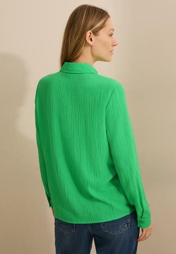 Strukturbluse L - Iced Neon Green