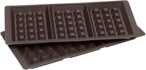 Lurch Backform, (Set 2-tlg), für Waffeln, Platin-Silikon
