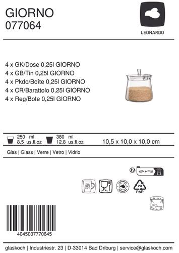 GK/Dose 0,25l GIORNO