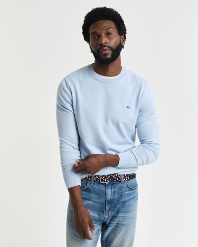 Classic Rundhalspullover aus Baumwolle XXXL - Fresh Blue