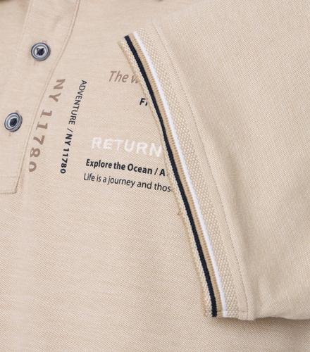 Polo-Shirt M Basic Circular Knit - Beige