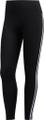 adidas Damen Believe This 2.0 3-Streifen 7/8-Tight XS in Schwarz